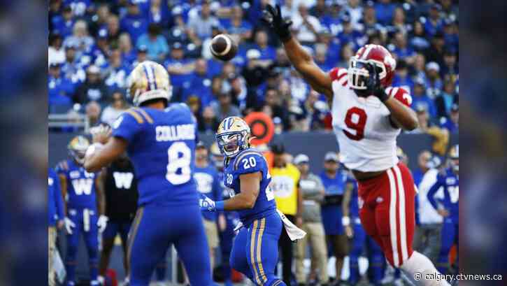 Blue Bombers pull ahead in second half to defeat Stampeders 24-11