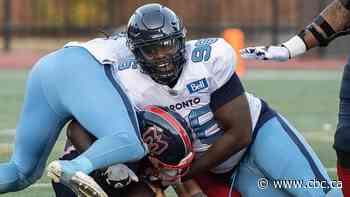 Argonauts trade Canadian defensive lineman Acheampong to Elks