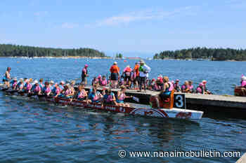 Paddlers enter waters in Nanaimo harbour for 20th dragon boat festival