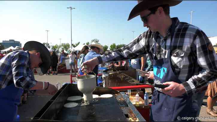 Calgary's 'biggest and best' Stampede breakfast rings in 63rd year with massive turnout