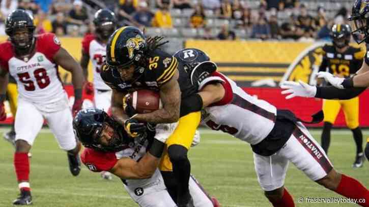 Liegghio boots five field goals to lead Ticats past Redblacks 21-13