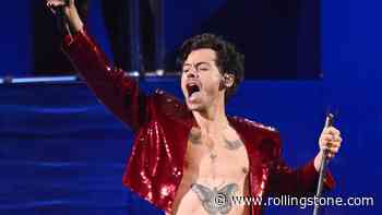 Harry Styles Seemingly Hit in the Eye by Object During Vienna Concert