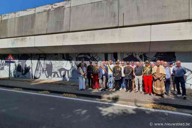 Streetart-kunstwerk over Sint-Veroonmars ingehuldigd: “Grote meerwaarde voor Lembeek”