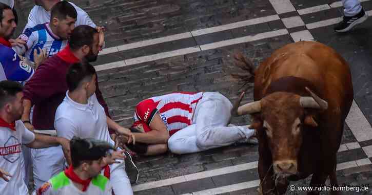 Fünf Verletzte bei gefährlicher Stierhatz in Pamplona