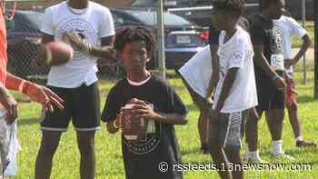 Youth football camps connect athletes-in-training with star players