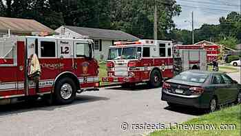Occupant who wasn't aware their home in Chesapeake was on fire rescued