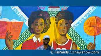 Portsmouth mural on the Olympian Sports Club pays tribute to building's history as first school in area for Black children