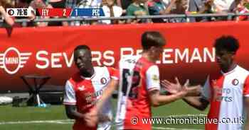 Newcastle summer signing Yankuba Minteh makes perfect start with Feyenoord debut goal