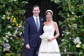 Protester threw orange confetti at George Osborne's wedding