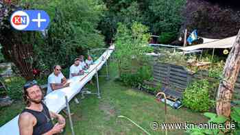 Klaus Schoke baute den wohl längsten Tresen in Kiel