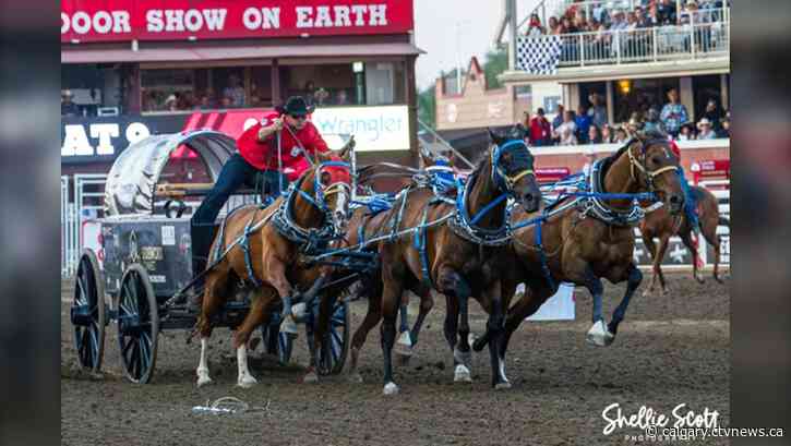 Track record broken twice on hot summer night at the Calgary Stampede