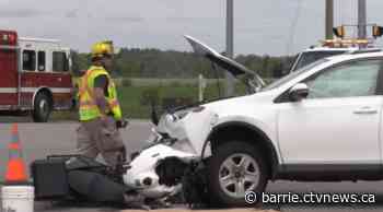 One person hospitalized after collision in New Tecumseth