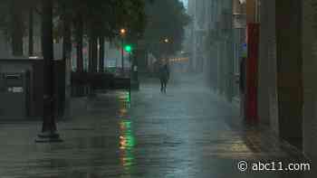 Intense thunderstorms brought flash flooding, water rescues and power outages