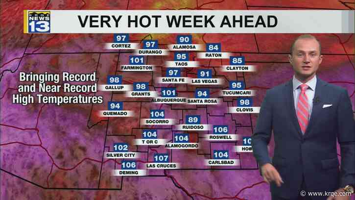 Albuquerque officially hits 100° for the first time this year