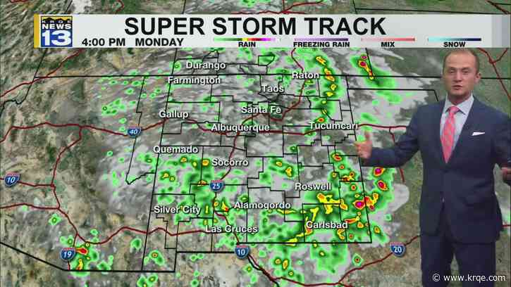 Storm chances return Monday