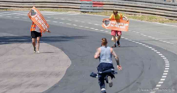 Proteste von Klimaaktivisten auf Norisring