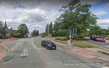 Motorbike rider suffers serious injury after crash in Bromborough
