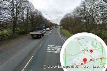 Road in Lostock Hall still closed after HGV overturns
