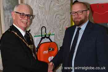 Wirral care home invites mayor to unveil new defibrillator