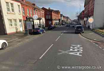 Wirral road closed to motorists following two-vehicle crash