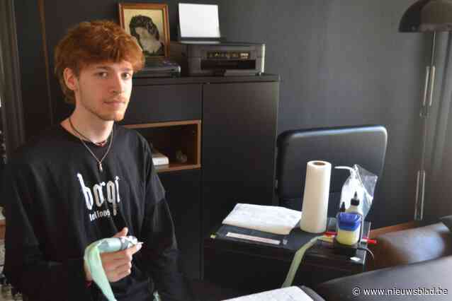 Autodidact Rune (21) baat als eerste in gemeente tattooshop uit: “Via tv-serie werd mijn interesse in tatoeëren aangezwengeld”