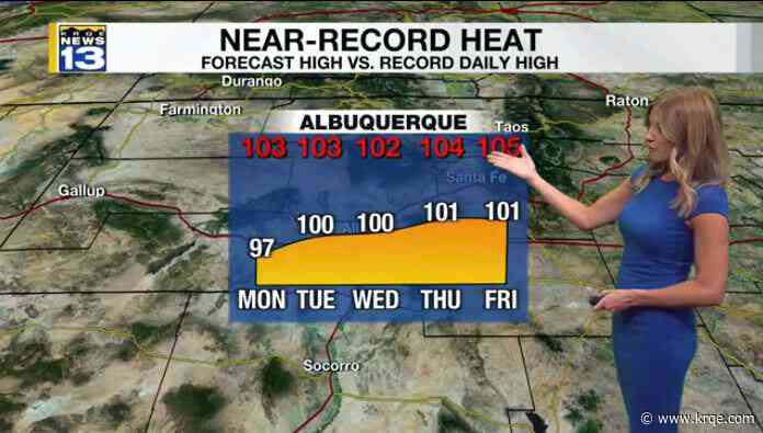 Widespread showers, storms and heat Monday