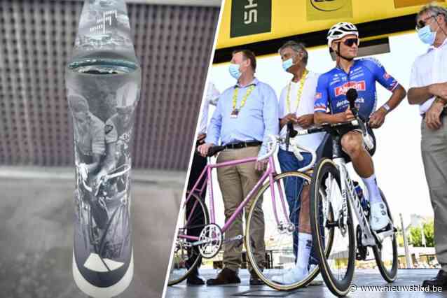 Groene fiets van Jasper Philipsen en ‘Merci Poupou’ van Mathieu van der Poel gelakt bij M-Level: “Mooie en emotionele opdracht”