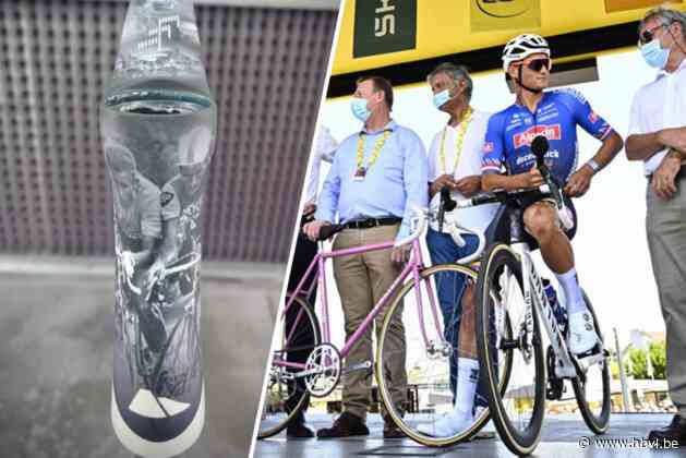 Groene fiets van Jasper Philipsen en ‘Merci Poupou’ van Mathieu van der Poel gelakt bij M-Level: “Mooie en emotionele opdracht”