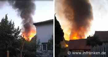 Kleinlangheim steht nach Brandstiftung kurz vor Katastrophe: "Fast ganzer Ort abgebrannt"