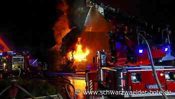 Boysen in Simmersfeld: Großbrand richtet Schaden  in   Millionenhöhe an