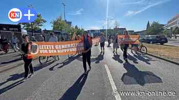 Kaistraße in Kiel: "Letzte Generation" macht spontane Demonstration