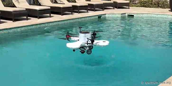This Drone Can Fly, Float, and Roll to Get Around