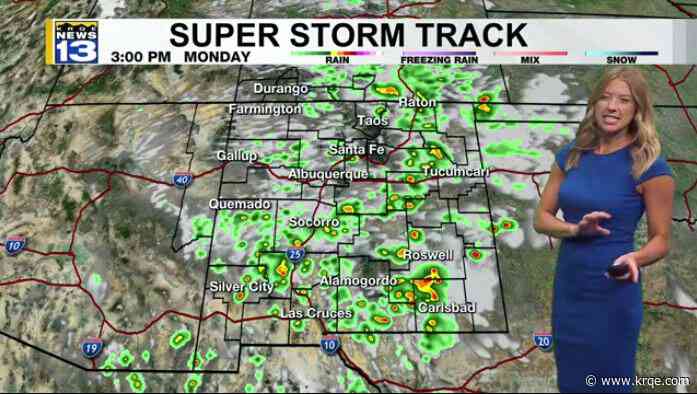 Afternoon and evening storms for Monday
