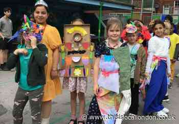 Salusbury schoolchildrfen stage Black History parade