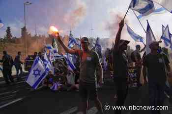 Israelis block major highways in nationwide protests of government's plan to overhaul judiciary