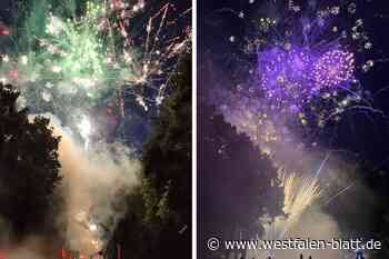 Der Himmel über Paderborn leuchtet