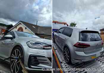 Blackburn driver runs amber light in front of police