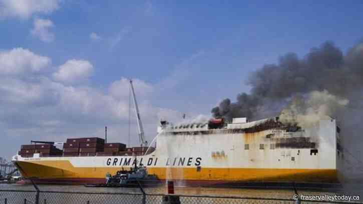 Fire that killed 2 on a cargo ship in New Jersey is out after nearly a week, officials say