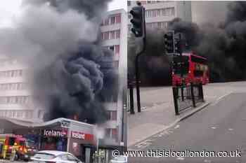Forest Gate Iceland shop fire: 'Smoking materials' caused blaze