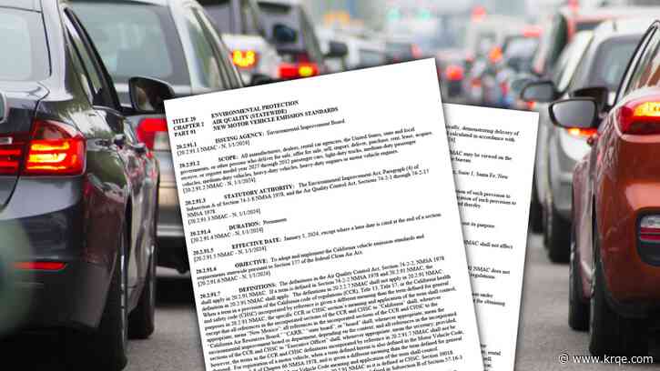 What's in New Mexico's proposed 'clean car and truck' rules?