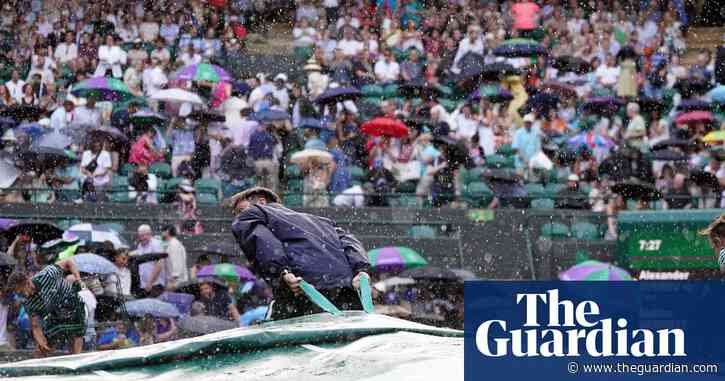 Rain at Wimbledon monitored by rubber duck John Quackenroe