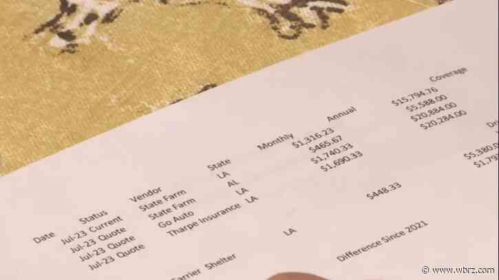 Sky-high insurance prices across the board could be driving people out of Louisiana