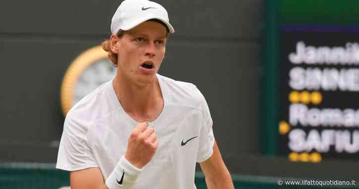 Wimbledon, meraviglioso Sinner: è in semifinale. Non trema contro Safiullin e chiude in 4 set
