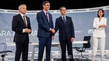 Wahlkampf-TV-Duell in Spanien: Pedro Sanchez und Feijóo sind gekommen, um zu streiten