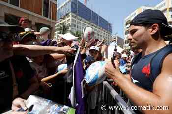 Premier bain de foule pour l'équipe de France de rugby en stage à Monaco