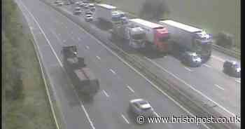 M5 traffic live: Motorway shut in both directions after five-vehicle crash