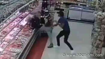 Video shows meat thief pulling knife on West Miami supermarket manager: Police