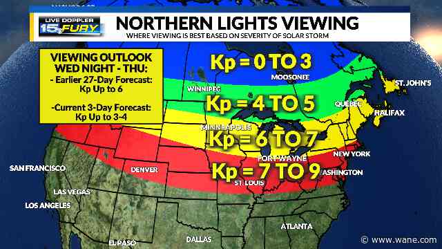 Expectations now low for Wednesday night aurora viewing