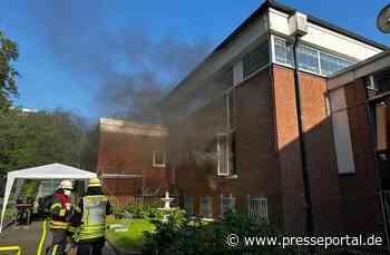FW-Erkrath: Starke Verrauchung der Neuapostolischen Kirche in der Willbeck