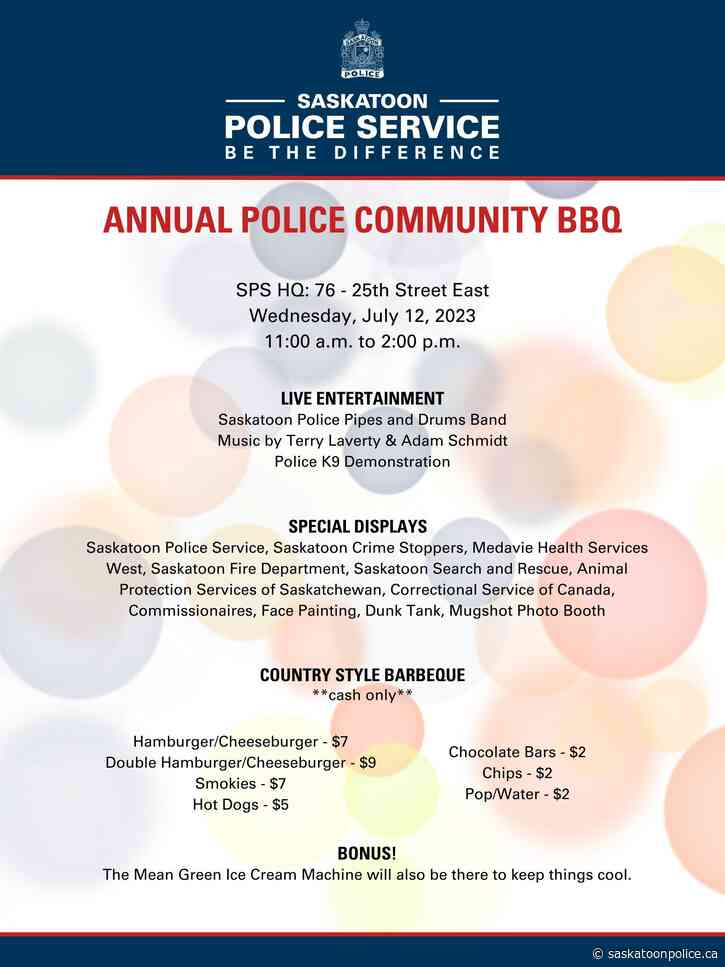 Annual Police Community BBQ - Celebrating 120 Years of Service